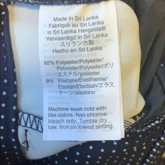 J Crew Printed Ruby navy and white polka dot pant - Picture 6 of 7